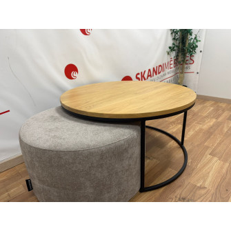 Coffee table and pouf set (Exposition) Coffee table and pouf set (Exposition)